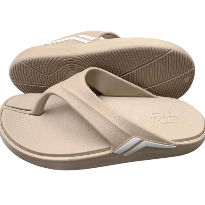 LUOFU Sandal Jepit Karet Pria Empuk Ringan Import E6217-BR3W (AU3)