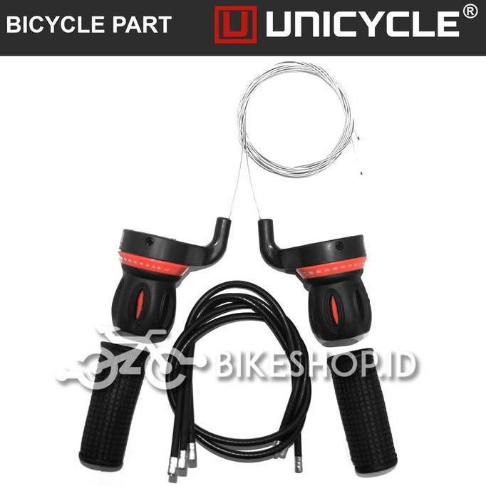 Shifter Operan Vespa Gigi Sepeda 6-7 Speed Model Putar Sepasang Kanan Kiri MTB Federal Lipat Dan Lai