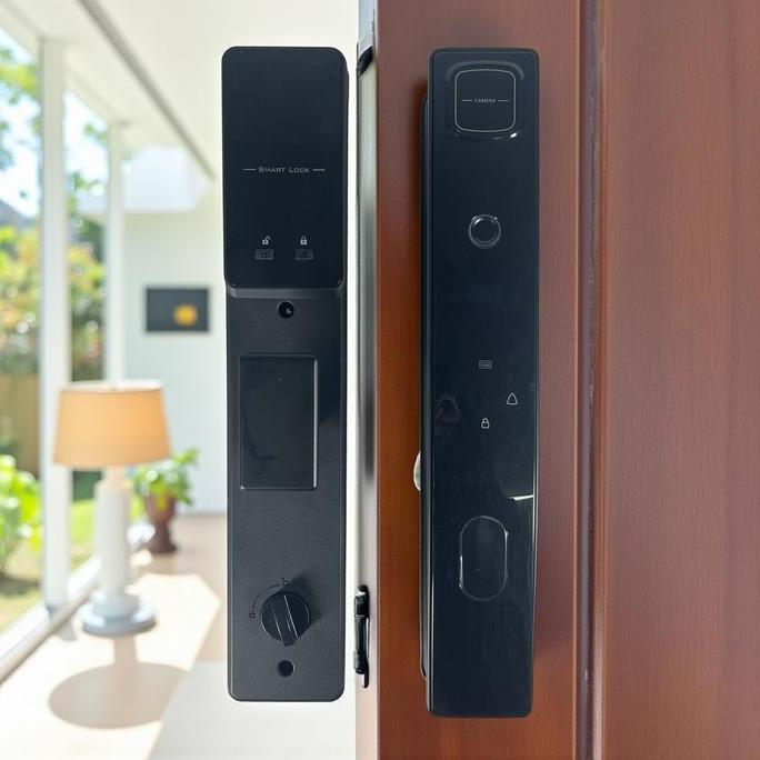 ZORRA8 Kunci Pintu Smart Door Lock Fingerprint Password Key Card Key Rumah Apartment B01JC