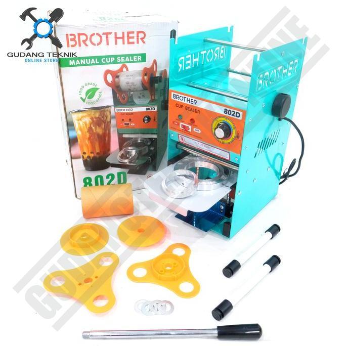 DELLINE Cup Sealer BROTHER 802D / Mesin Press Segel Penyegel Gelas Plastik