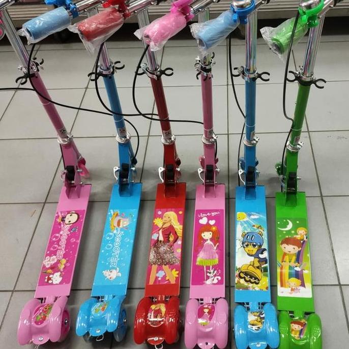 Skuter Scooter Otoped Otopet Besi Anak Bell MURAH khusus warna PINK