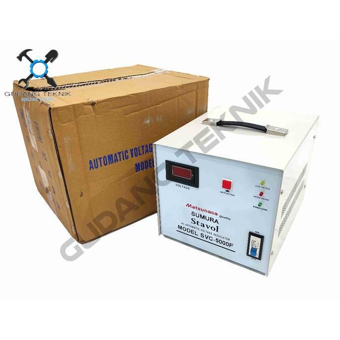 SESARKAL Stabilizer MATSUNAGA Stavol SVC5000F 5000Watt / Stabilizer Stabiliser Listrik Stavolt SVC 5
