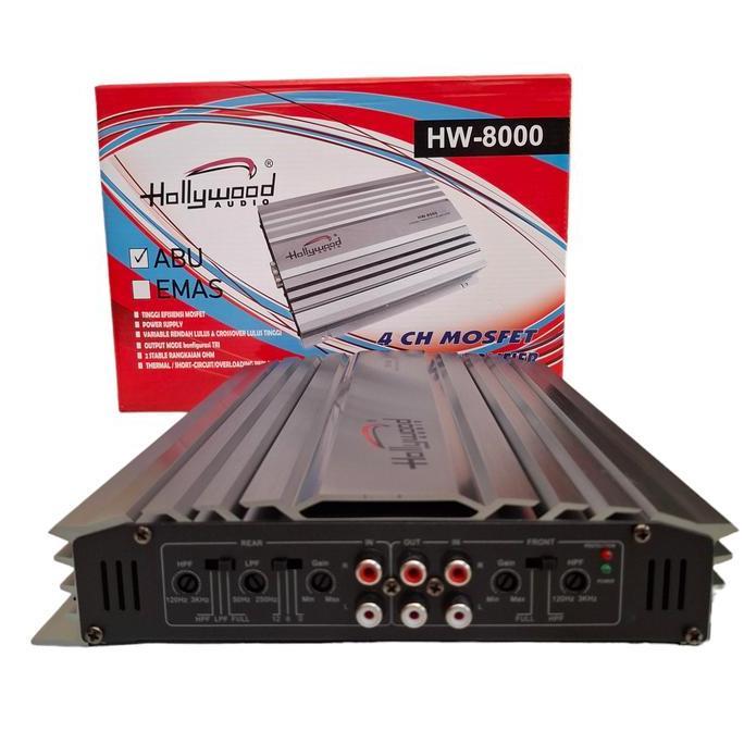 Power amplifier 4 channel hollywood audio hw-8000