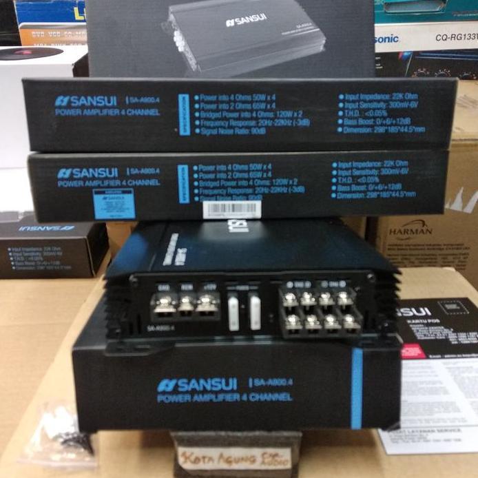 SANSUI SA-A900.4 Power Amplifier 4 Channel 12000W Max Power