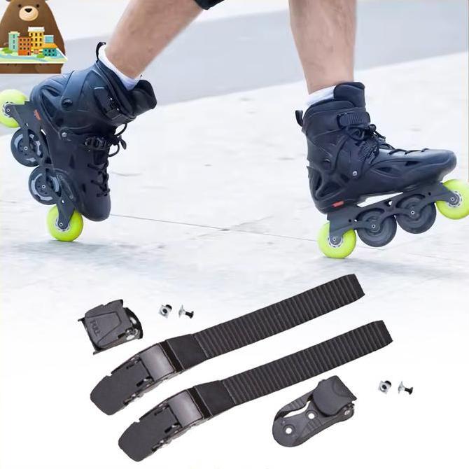 LEONAB Strap Buckle Inline Skate Universal Atas Sepatu Roda Strap Inline Skate Sepatu Roda Buckle Ta