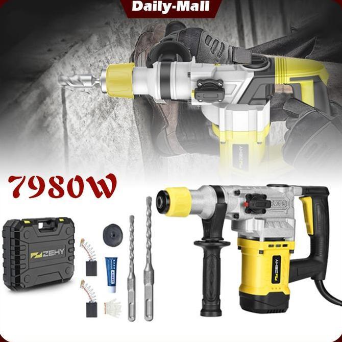 ZASSAT Mesin Rotary Hammer Mesin Bobok Penghancur Tembok Dinding Electric Demolition Rotary Hammer