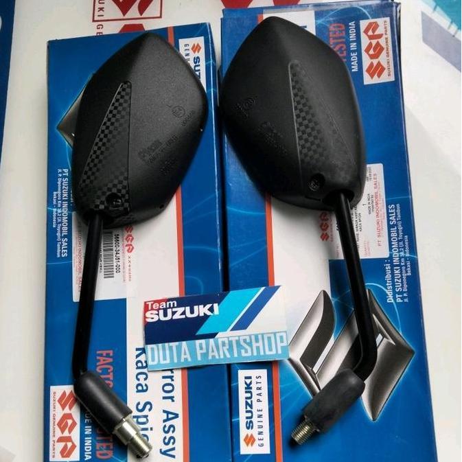 Sparepart Motor Suzuki Asli, Kaca Spion Drat 14 Satuan untuk Satria Fu Injeksi GSX S Bandit Nex 2