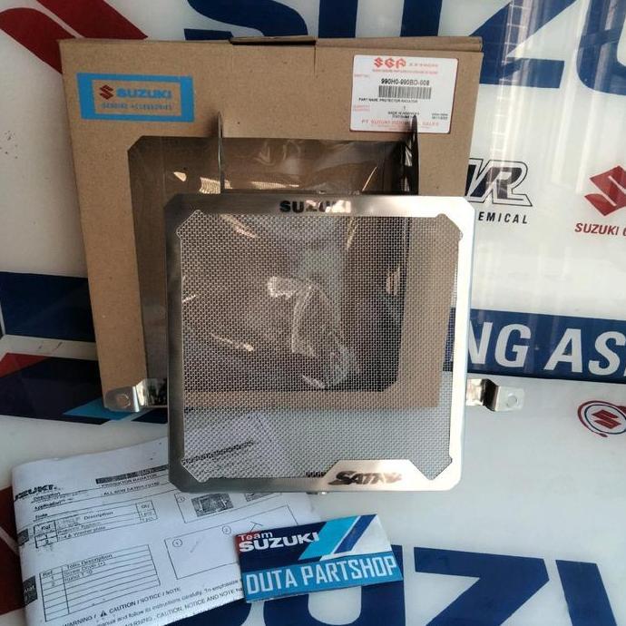 cover tutup radiator Satria Fu injeksi Original Suzuki Genuine Part SGP Motor Engine