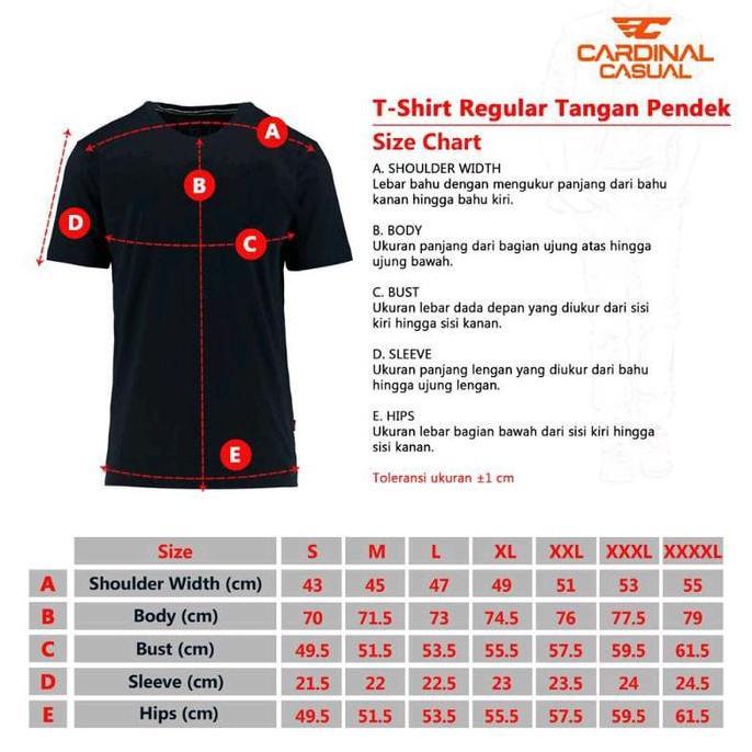 New KAOS CARDINAL JEANS REGULER ORIGINAL Pria Baju Katun Oblong