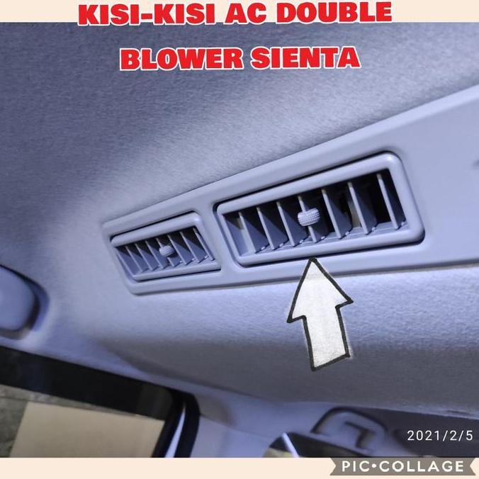 satu buah kisi-kisi ac double blower sienta grill ac tengah sienta