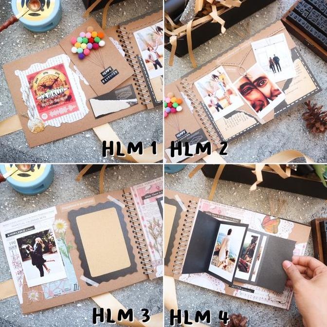 SCRAPBOOK ALBUM CUSTOM FOTO SUDAH DENGAN DEKORASI / HADIAH ULANG TAHUN / HADIAH ANNIVERSARY /HADIAH 