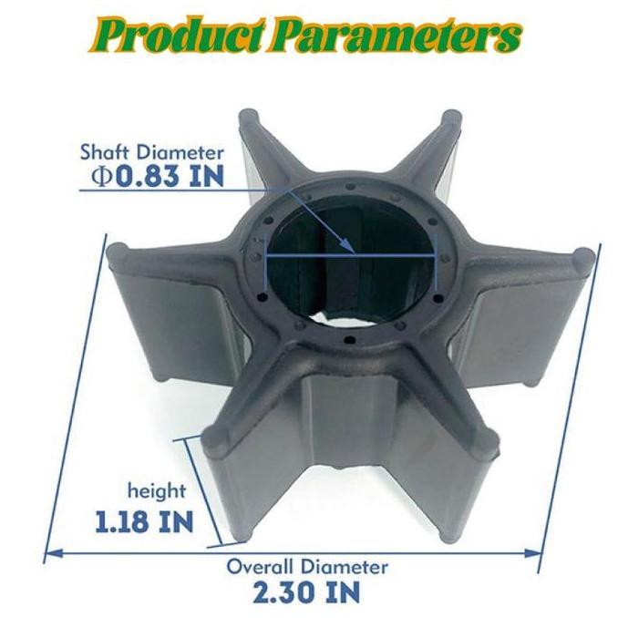 ASTAROL Impeller 63V-44352-00 / Mesin Tempel YAMAHA 15pk Aksesoris /Impeller Karet