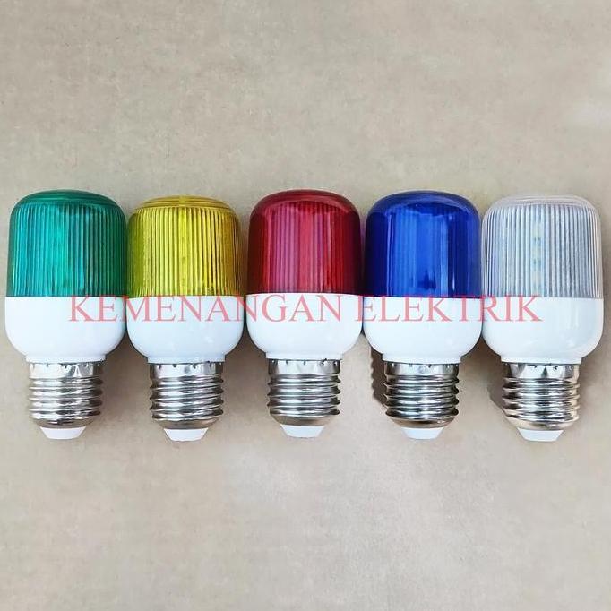 LAMPU BLITZ - STROBE LIGHT - FLASH LAMP - SIGNAL STROBO KEDIP E27 220V