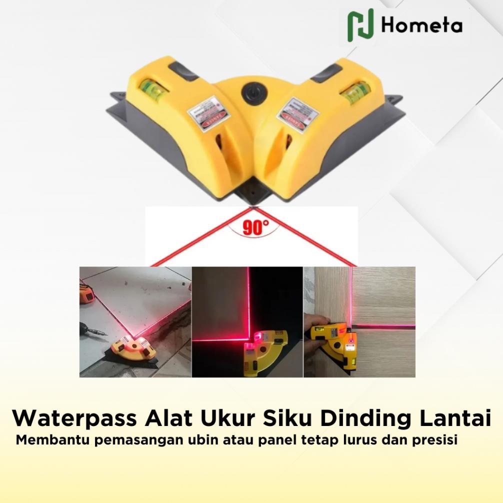 Alat Ukur Sudut Siku Dinding Lantai Waterpass Laser Level 90 Derajat