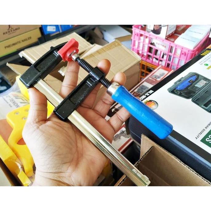 IYLBISC catok cebol 15cm wood F clamp 150mm x 50mm klem kayu 15cm