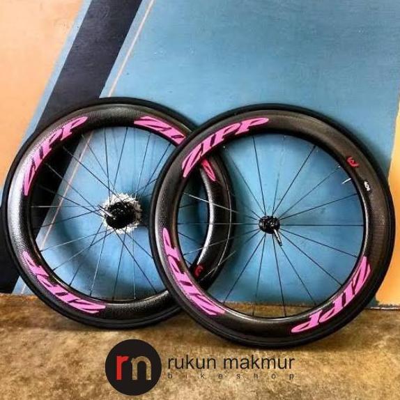 Promo ZIPP Rim Wheel Decal Road Wheelset Sticker Set Original Zipp - Stiker Roda Sepeda Balap Roadbi