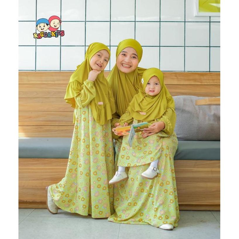 Raggakids gamis anak RG62 lime