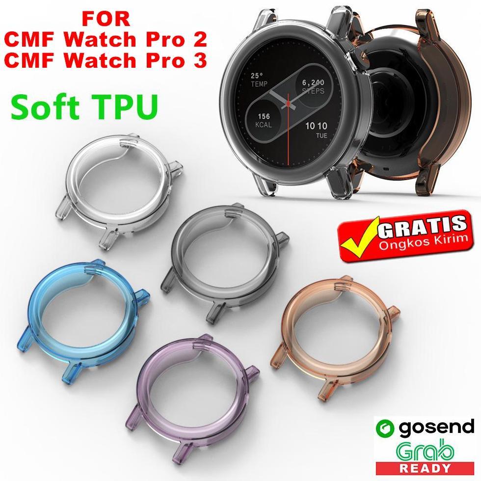 Rubber Case TPU Soft Bumper For CMF Watch Pro 3 - CMF Watch Pro 2 - CMF Watch Pro by nothing - Bumpe