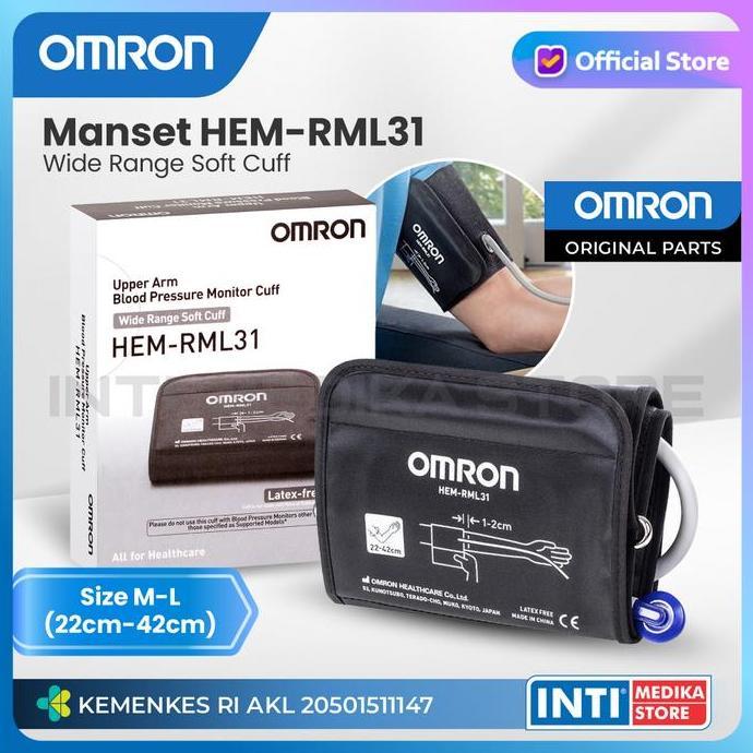 Errozishop - Omron - Manset Tensimeter Digital Original Omron | Cuff Tensi S M L