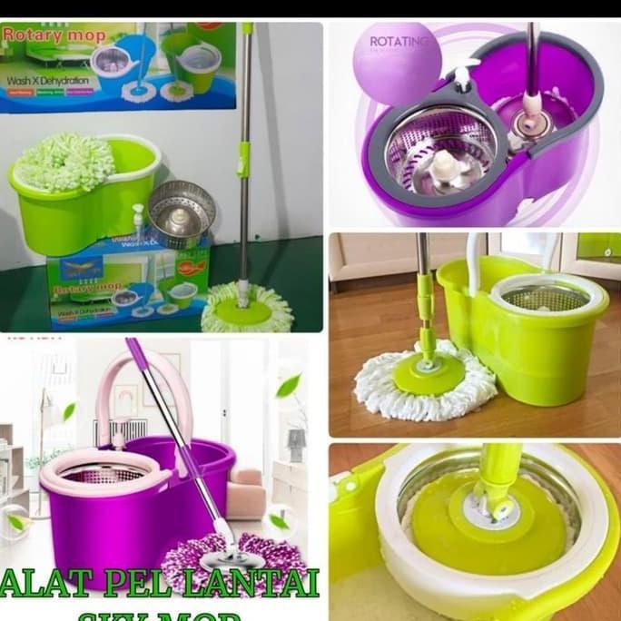 Vanessa.Ecer - Rotary Mop Royal Star/ Spin Mop/Sky Mop/Alat Pel Lantai Putar
