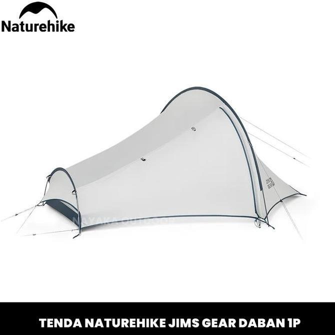 Tenda Camping Naturehike Jims Gear Daban 1P CNK2350WS012 Tenda Ultralight Hiking Double Layer Kemah 