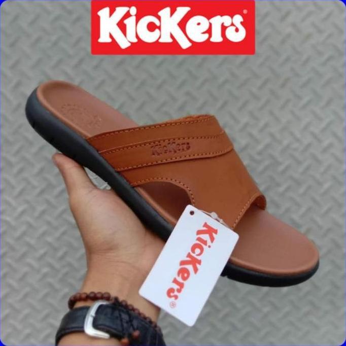 sandal kickers pria kulit asli Sandal casual. Sandal pria. Sandal kulit. Sendal pria. Sendal kickers