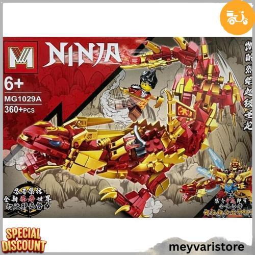 Obm99144 - Mainan Balok Susun Bricks Blocks Ninja Dragon Zane 4In1 Besar Blok Figure Ninja Naga Prod