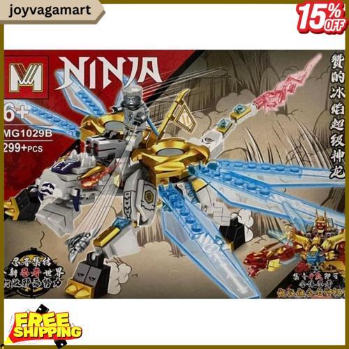 Obm99144 - Mainan Balok Susun Bricks Blocks Ninja Dragon Zane 4In1 Besar Blok Figure Ninja Naga Prod