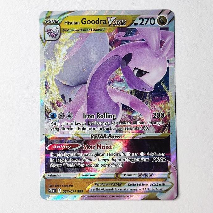 New Hisuian Goodra VSTAR RRR 057/071 S10a - Kartu Pokemon Indonesia