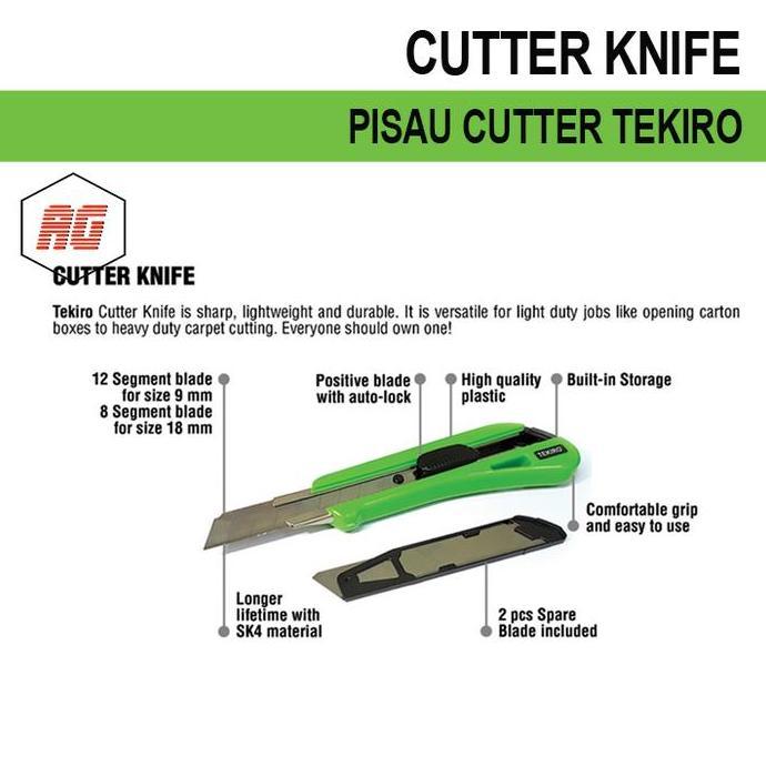 Ready TEKIRO Pisau Cutter / TEKIRO Cutter Knife
