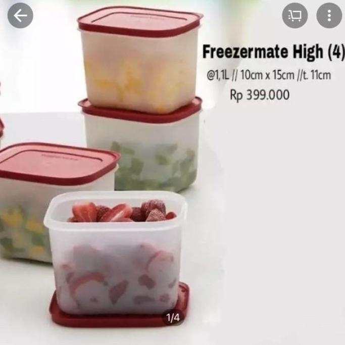 Daminahkelontong - Tupperware Tempat Menyimpan Makanan Di Kulkas Freezermate 2.5L Frozy Cozy Large W