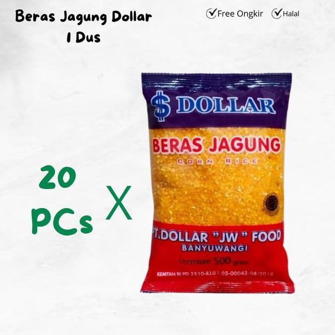 1 DUS BERAS JAGUNG DOLLAR