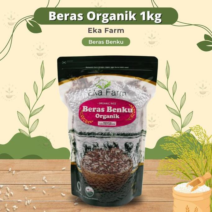 Eka Farm Beras Benku 1kg - Beras Organik - Beras Merah Mix