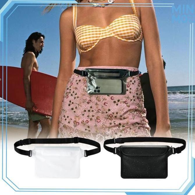 REDDAR Tas Pinggang HP Anti Air Transparan Untuk Pria Wanita Cocok Renang Arung Jeram dan Fotografi 
