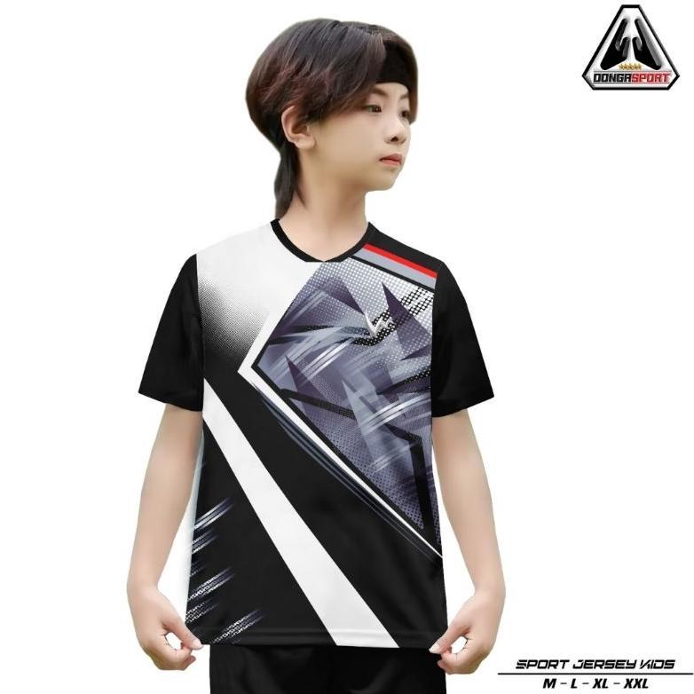 CHACHASQUARE BAL-01 KIDS BAJU BADMINTON ANAK-ANAK JERSEY BADMINTON ANAK KAOS BULUTANGKIS PRINT ORIGI