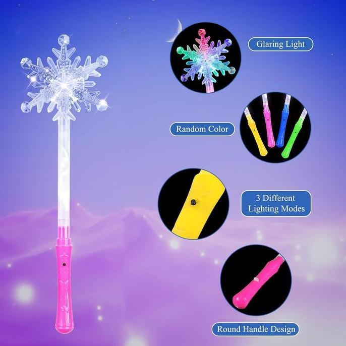 JARAGGE Tongkat Peri Stick Led Lampu Tongkat Anak Mainan Tongkat Lampu Tongkat Lampu Anak Tongkat Pe