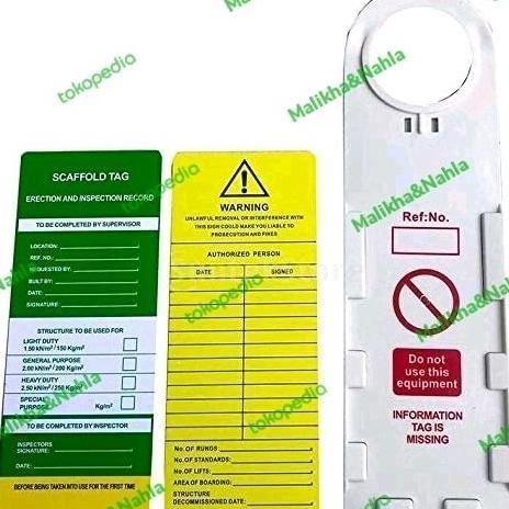 scaffolding tag holder
