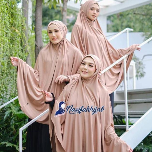 Official Nasifah Hijab - Zakia Non Pet  Jilbab Jumbo Jersey Khimar Syar'I