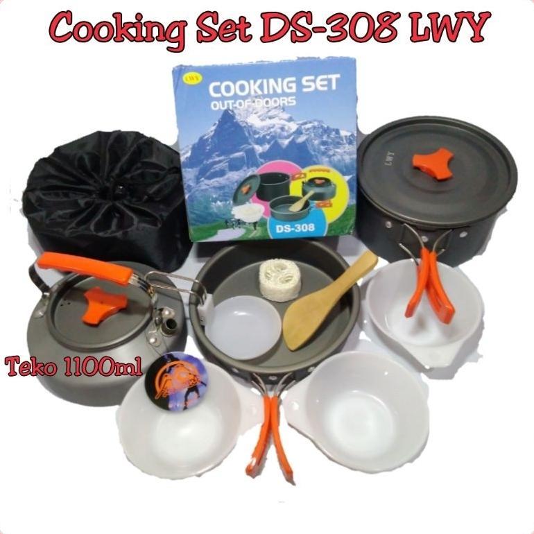 Cooking set TZ311 DS308 DS311 LWY teko alat masak camping