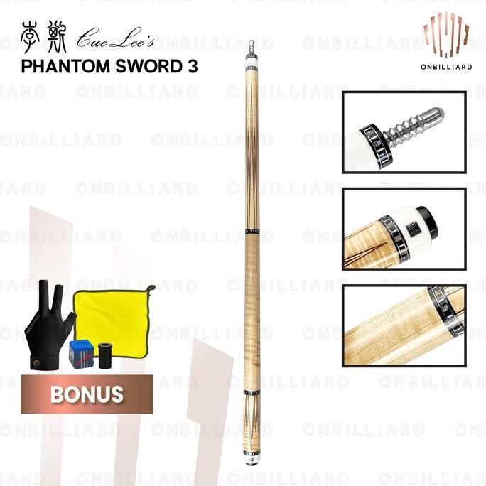 CUELEE'S LS-B04 PHANTOM SWORD 3 Stick Billiard Cuelees Cue BUTT ONLY