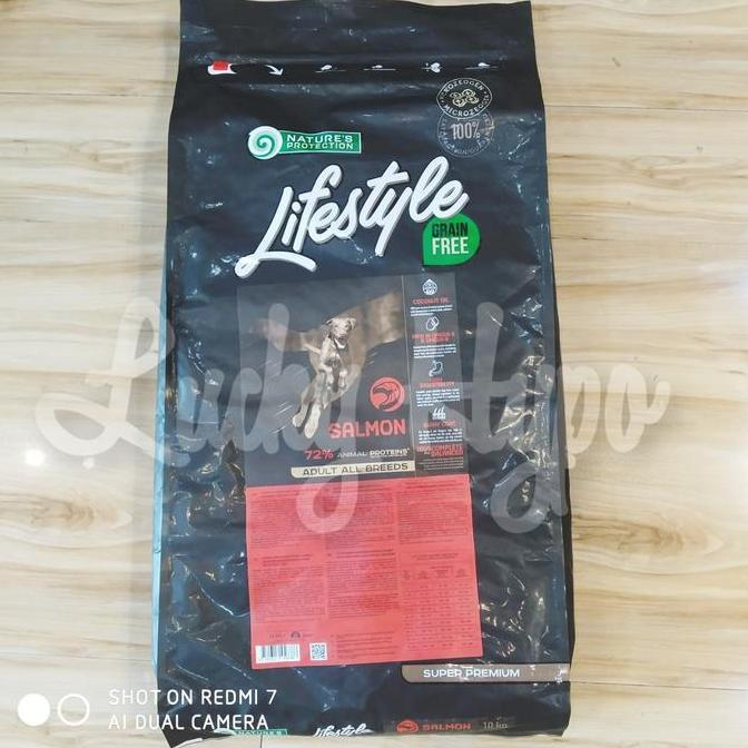 Dogfood Natures Protection Lifestyle Salmon Adult 10kg Grain Free