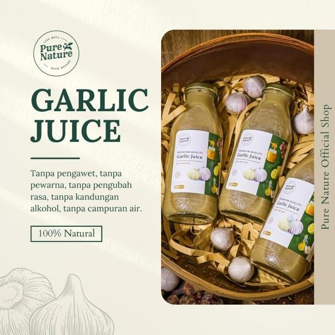 [3 Botol] PureNature Jus Bawang Putih Tunggal Ampuh Berkhasiat HM