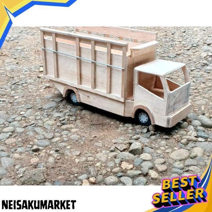 Miniatur Truk Oleng,Pintu Belakang Bisa Terbuka, Free Lampu Led