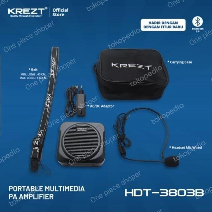 Waistband Krezt Hdt 3803 Nv Speaker Pinggang Dengan Headset
