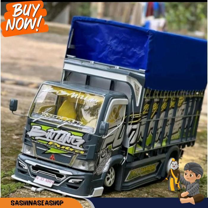 Mainan Anak Miniatur Truk Oleng Kayu Keren Full Variasi