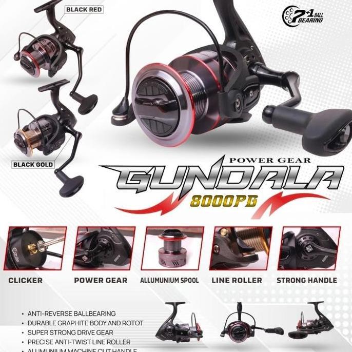 BEBAS ONGKIR - reel pancing laut swan gundala 8000 PG reel laut kuat