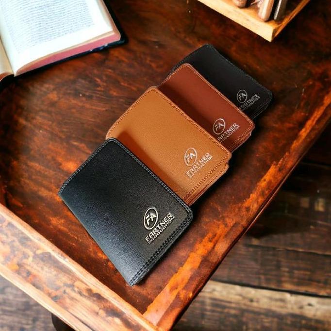 Dompet lipat 3/4 polos untuk pria dan wanita bahan kuli premium  bayak slot kartu di lengkapi reslet