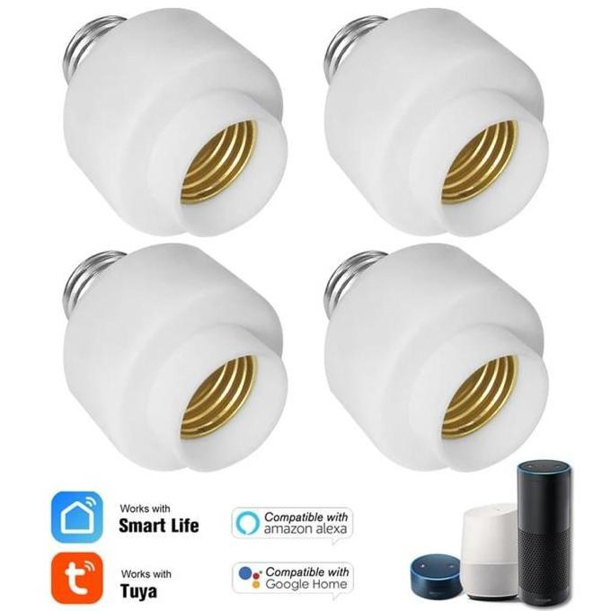 BEBAS ONGKIR - Tuya Slampher Fitting Lampu E27 WiFi