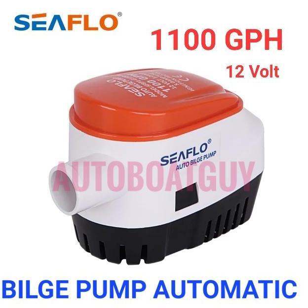 Bilge Pump Otomatis SEAFLO 1100 GPH 12V/24V (Pompa Celup Kapal 1100GPH)
