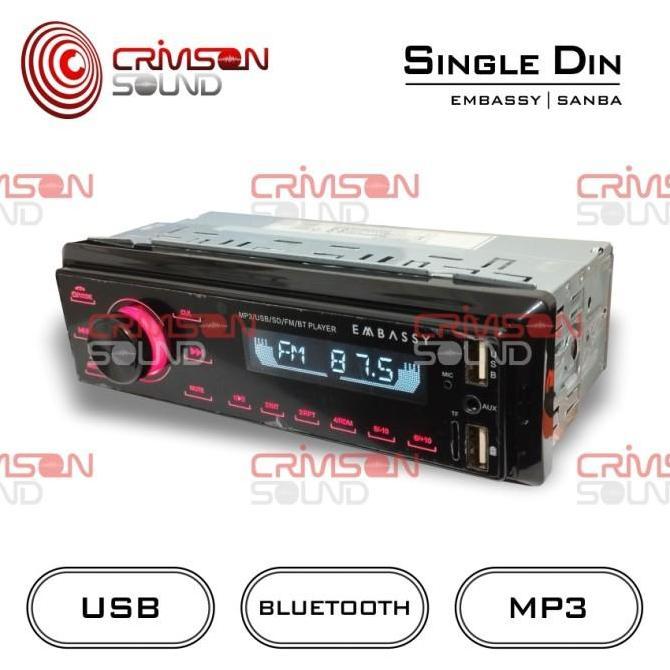 HEAD UNIT Single Din EMBASSY Deckless APP
